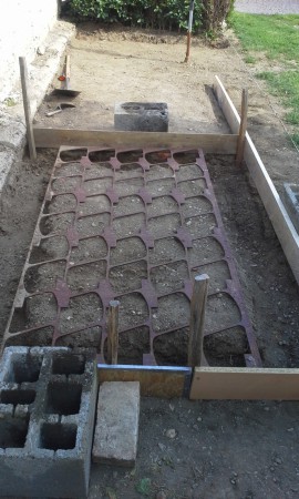 Sávalap készitése vassal megerősitve 210*160 CM.